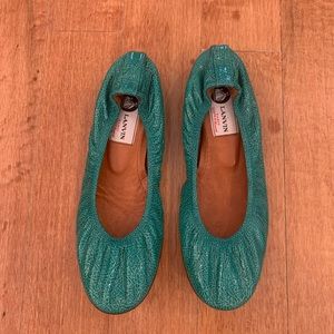 Landon turquoise flats. Size 36.5